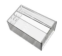 HEEPDD Caja para Pañuelos Montada en la Pared, Dispensador de Servilletas con Diseño Transparente para Baño y Cocina, Caja para Pañuelos Montada en la Pared, Acrílico Transparente para Necesidades