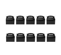 HEEPDD Cajas de 10 Piezas de Gran Capacidad Cajas de Aguas de Aguas Negras de Gran Capacidad de Panadería Portátiles con para Postres, Pasteles, Regalos para Postres, Pasteles, Nan