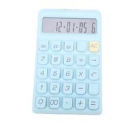 HEEPDD Calculadora de Escritorio de 12 Dígitos, Pantalla LCD Grande y Almohadilla Inferior sin Deslizamiento para la Oficina en Casa Use el Diseño de Llave de Pantalla de Pantalla (Blue)