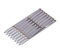 HEEPDD Calibrador de Costura de Aluminio, Herramienta de Espaciado de Botones Ajustables para Pliegues y Cortinas de Bricolaje, Regla de Medición para Proyectos de Costura, Artesanos y Entusiastas