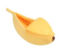 HEEPDD Cama Cueva para Gatos, Cama para Mascotas con Forma de Plátano, Cama Cálida Semicerrada para Abrazos para Gatos, Saco de Dormir para Gatos Cubierto y Oculto para Cachorros y (XL)