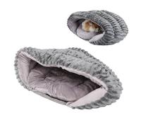 HEEPDD Cama Cueva para Gatos, Camas para Gatos con Capucha de Felpa, Saco de Dormir para Mascotas, Cama Semicerrada para Abrazar Gatos con Cojín Extraíble para Cachorros, Gatitos y