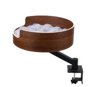 HEEPDD Cama de Escritorio de Gato, Diseño Redondo Ajustable Ajustable de 360 ° de Tela Suave de Tela Suave Hamaca de Gato para Espacios de Estudio de la Oficina en Casa