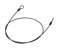 HEEPDD Candado de Cable para Bicicletas, Cable de Seguridad de Alambre de Acero Inoxidable, 100 Cm de Largo para Accesorios de Bicicletas (BLACK)