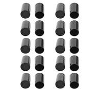 HEEPDD Capas Protectores de Tacón Alto Zapatos de Poliuretano Negros de Reparación de Kits de Reemplazo para Graduación y Ropa Diaria 10 Pares/20pcs (Diámetro interior 10 mm)