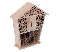 HEEPDD Casa para Insectos de Madera Hecha a Mano, Madera de Pino, Fomenta los Beneficios, Decoración de Jardín, 25x22x6,5 Cm, Buena para los Entusiastas de la Naturaleza