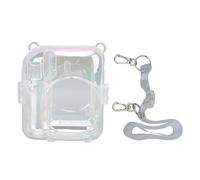HEEPDD Caso de Protección de la Cámara Transparente, Cámara Protectora Transparente de Moho Preciso con Correa Desmontable Ajustable, para Mini Instantánea de 12 PC