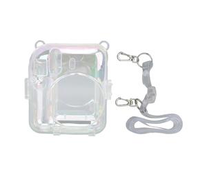 HEEPDD Caso de Protección de la Cámara Transparente, Cámara Protectora Transparente de Moho Preciso con Correa Desmontable Ajustable, para Mini Instantánea de 12 PC