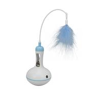 HEEPDD Cat Roly Poly Toy, Dispensador de Golosinas para Gatos Interactivo de Mano Juguete Divertido para Mascotas (Azul)