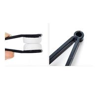 HEEPDD Cepillo de Limpiador de Anteojos, Clamp/Holder Portátil Liviano para Gafas Nan (Black)