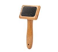 HEEPDD Cepillo para Perros Más Pulido, Diseño Curvo para Perros de Pelo Medio Largo y Gatos, Cepillo para Más Pulido, Material de bambú, Suministros Suaves para (con algunos)