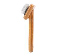 HEEPDD Cepillo para Perros Slicker, Herramienta Profesional para el Cuidado de Mascotas para Perros y Gatos de Pelo Medio Largo, Elimina Eficientemente el Pelo Suelto con Pasadores Curvados Suaves,