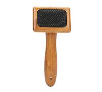 HEEPDD Cepillo para Perros Slicker, Herramienta Profesional para el Cuidado de Mascotas para Perros y Gatos de Pelo Medio Largo, Elimina Eficientemente el Pelo Suelto con Pasadores Curvados Suaves,
