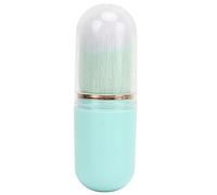 HEEPDD Cepillo para Polvo de Uñas, Herramienta de Maquillaje de Fibra Artificial con Ergonómico para una Fácil Recolección de Polvo, Bueno para Uñas Acrílicas y Aplicación de Rubor (GREEN)