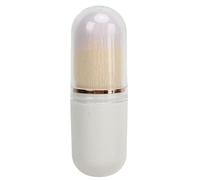 HEEPDD Cepillo para Polvo de Uñas, Herramienta de Maquillaje de Fibra Artificial con Ergonómico para una Fácil Recolección de Polvo, Bueno para Uñas Acrílicas y Aplicación de Rubor (WHITE)
