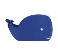 HEEPDD Cesta de Almacenamiento en Forma de Ballena, Cubo de Almacenamiento Plegable de Fieltro para Ropa, Juguetes, Mantas con Material Lavable 25x37x20cm (BLUE)