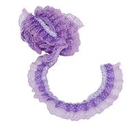 HEEPDD CINTA de Encaje de 5 Yardas, Puntos de Impresión de 45 Mm de Impresión PLATADO CINCO CINTA COSTA CORTE PARA VESTO Aplique Boda de Ropa de Novia Nan Adornado (PURPLE)