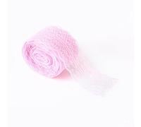 HEEPDD Cinta de Encaje, Moldura Decorativa de Poliéster de 10 Y8 Pulgadas de Ancho para Vestidos de Novia Artesanías de Bricolaje y Decoración del Hogar, 7 Opciones de Color Máquina de (PINK)