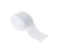 HEEPDD Cinta de Encaje, Moldura Decorativa de Poliéster de 10 Y8 Pulgadas de Ancho para Vestidos de Novia Artesanías de Bricolaje y Decoración del Hogar, 7 Opciones de Color Máquina de (WHITE)
