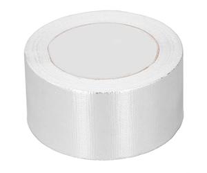 HEEPDD Cinta de Papel de Aluminio, Cinta de Sellado de Conductos Autoadhesiva Reforzada con Fibra de Vidrio de 8 Cm X 25 M, 0,21 Mm de Grosor para Aislamiento de Tuberías HVAC, Reparación de (6cm)