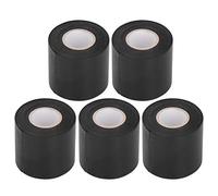 HEEPDD Cinta para Tuberías de Aire Acondicionado de 5 Piezas, Cinta Retardante de Llama Resistente Al Aceite de PVC de 6 Cm de Ancho con Protección Antienvejecimiento para Conectores de (BLACK)