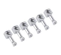 HEEPDD Clamp de Aguja de Metal Universal, 6 Piezas de Acero Inoxidable Duradero Instalación Fácil Instalación Machina de Costura Cerrada de Agujas para el Hogar Daily Use Pequeño