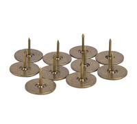 HEEPDD Clavos para Tapicería, Alfileres Decorativos, Tachuelas para Muebles de Cabeza Plana de Hierro de Bronce Cian, 100 Unidades, Sujeción Fuerte Puntiaguda, 5 Tamaños para sofá, Cesta, Puerta de