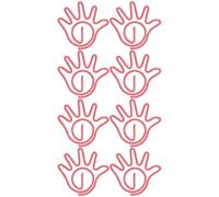 HEEPDD Clips de Papel Juego de Clips de Papel de Metal Resistente Plateado Tamaños Pequeños, Medianos y Grandes Mini Clip Estándar Antideslizante para Clasificación de Archivos de Documentos de (PINK)