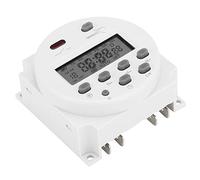 HEEPDD CN101A Interruptor Horario, Interruptor Temporizador con Pantalla LCD y Batería Recargable para Cajas de Luz Publicitarias y Equipos de Transmisión CN101A Horario, DC 12V Mini LCD Power Nan