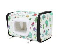 HEEPDD Cobertizo de Terciopelo, Jaula para Pájaros, Nido de Pájaros, Cobertizo de Terciopelo Colgante de Algodón, Jaula para Cabaña, Cama para Dormir Escondida y Esponjosa de Felpa, Casa Cálida de (M)