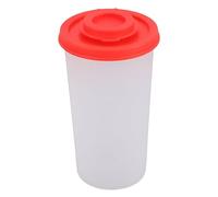 HEEPDD Coctelera de Plástico para Condimentos, Dispensador de Sal y Pimienta Reutilizable Transparente con Orificios Distribuidos Uniformemente, Tapa Hermética a Prueba de Fugas para