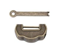 HEEPDD Cofre de Madera con Cerradura Vintage con Estructura de Cuero PU y Madera Contrachapada para Almacenamiento de Decoración del Hogar Organizador de Recuerdos