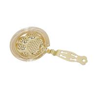 HEEPDD Colador de Cócteles de Acero Inoxidable Herramienta de Barra de Malla Fina para Camareros y Filtros de Uso Doméstico Sólidos de Hielo sin Problemas Peso de 3.3 Oz Acero 304 Mejora la (GOLD)