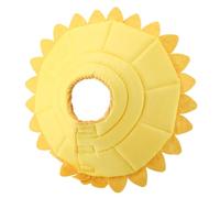 HEEPDD Collar de Recuperación para Mascotas, Collar Ajustable de Algodón con Diseño de Girasol Elizabeth para Perros y Gatos, Cono Protector Suave para la Curación de Heridas (Talla 4 Circunferencia
