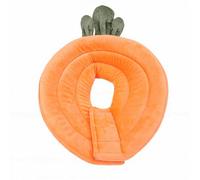 HEEPDD Collar Isabelino Suave de Algodón para Gatos, 28 X 27 Cm, Ajustable para Evitar Que Se Laman, Collar Isabelino Transpirable para Recuperación Postoperatoria de Mascotas, (Zanahoria Naranja)
