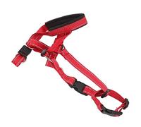 HEEPDD Collar para Cabeza de Perro, Cubierta Bucal de Nailon Transpirable, Correa Ajustable para Uso en Exteriores, Rojo, Bueno para Entrenamiento y Control (Largo 47x38x27cm/18,5x14,96x10,63
