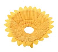 HEEPDD Collar Protector para Perros de Girasol, Cono de Recuperación para Mascotas, Curación de Heridas Médicas para Gatos, Algodón Suave Que Evita Lamer, Morder (Talla 5 Circunferencia del Cuello