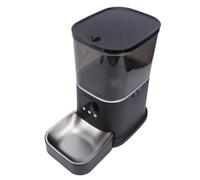 HEEPDD Comedero Automático para Gatos, Acero Inoxidable 6L, Control de Aplicación Inteligente WiFi, Fuente de Alimentación Dual, Alimentación Temporizada, Alimentado por USB, para Viajes en Casa y