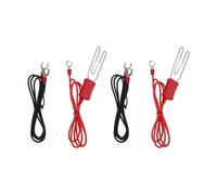 HEEPDD Conector de Gancho de Acero Inoxidable, Kit de Conector de Cinta de Cerca Eléctrica con Terminal M8 para Cerca de Rancho de Ganado, con Estaca de Tierra y Cable para una