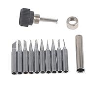 HEEPDD Conjunto de 10 Consejos de Soldadura de Cobre de Oxígeno Para la Herramienta de la Estación de Reelaboración de Soldadura, Elija la Punta Correcta Para la Herramienta de la Estación de