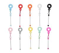 HEEPDD Conjunto de Barras Colgantes de Beadable, 10pcs Versátiles Fáciles de Operar de Larga Duración, un Uso de Llavero en en para Joyas de Cadena Clave que Realiza un