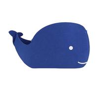 HEEPDD Contenedor de Almacenamiento de Tela Plegable, Cesta de Almacenamiento de Fieltro Plegable, Organizador en Forma de Ballena Suave con Lindo Diseño de Dibujos Animados para Ropa, (BLUE)