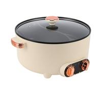 HEEPDD Cooking Space Olla Caliente Multifuncional de Doble Sabor con Divisor para la Cocina Casera, Olla Caliente Eléctrica para Cocinar Al, Eléctrica Grande (Enchufe de la UE 220V)