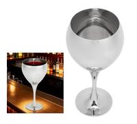 HEEPDD Copa de Vino de Acero Inoxidable, Copas de Vino Irrompibles de Metal de 460 Ml, Copas de de Lujo Reutilizables de Primera Calidad, Copa de Champán única para Bar, Fiesta,