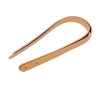 HEEPDD Correa de Repuesto Ajustable para Bolso, Cuero Hecho a Mano con Remaches Dorados, 21,7 Pulgadas para Bolsos y Bandoleras (Beige)