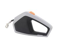 HEEPDD Correa de Retráctil con Cuerda de Nylon de Agarre Cómodo Extensible 16,4 Pies para Visitas Al Parque para Caminar Al Aire Libre (Gris Negro)