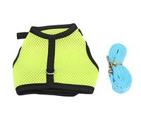 HEEPDD Correa para el Pecho del Hámster, Arnés de Tracción de Malla de Animal Pequeño Chaleco de Tracción Transpirable Correa Pequeña para Caminar Suministros para Mascotas para Chinchilla Conejo