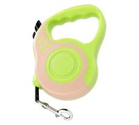 HEEPDD Correa para Perros de 5 M, Retráctil, con Antideslizante y Gancho para Colgar. Cinta de Nailon Resistente. Automática, Compacta y Ligera. Accesorio para Mascotas de Todas Las (Green)