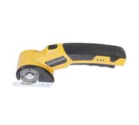 HEEPDD Cortador de Cajas de Tijeras Eléctricas, Tijeras Eléctricas Recargables Luz LED Frontal Hoja SK5 Diseñada Ergonómicamente para Alfombras Cuero Plástico Papel Tapiz de Lona (YELLOW)