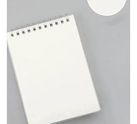 HEEPDD Cuaderno de Espiral A5 con Rayas y Papel con Tinta, 80 Hojas, 160 Páginas, Tapa Dura para la Escuela, Oficina, Negocios, Toma de Notas, Estudiantes, Profesionales (Tipo A6 en blanco)
